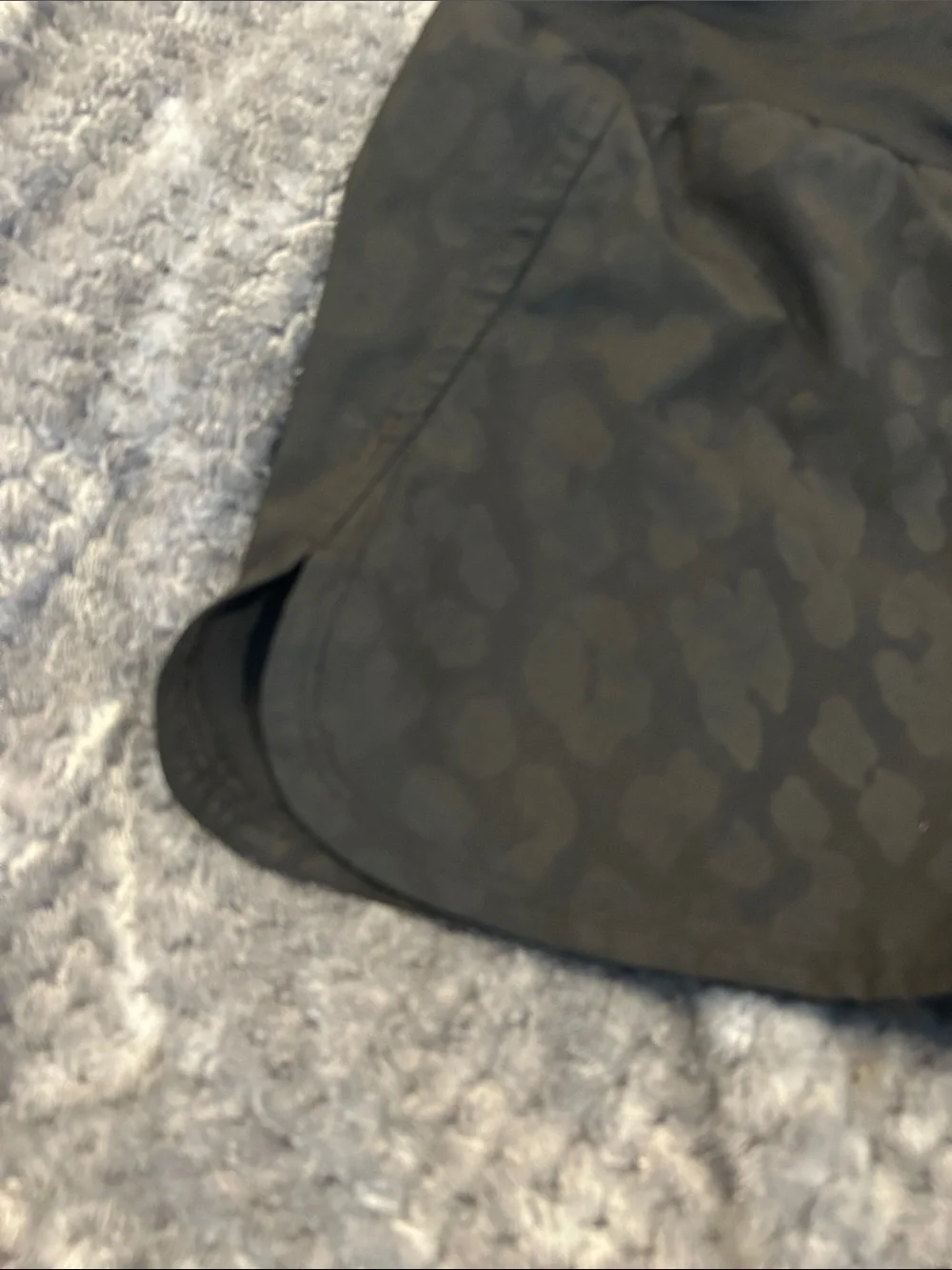 NWOT Amazing Animal Print Leopard Print Black Running Shorts SzM